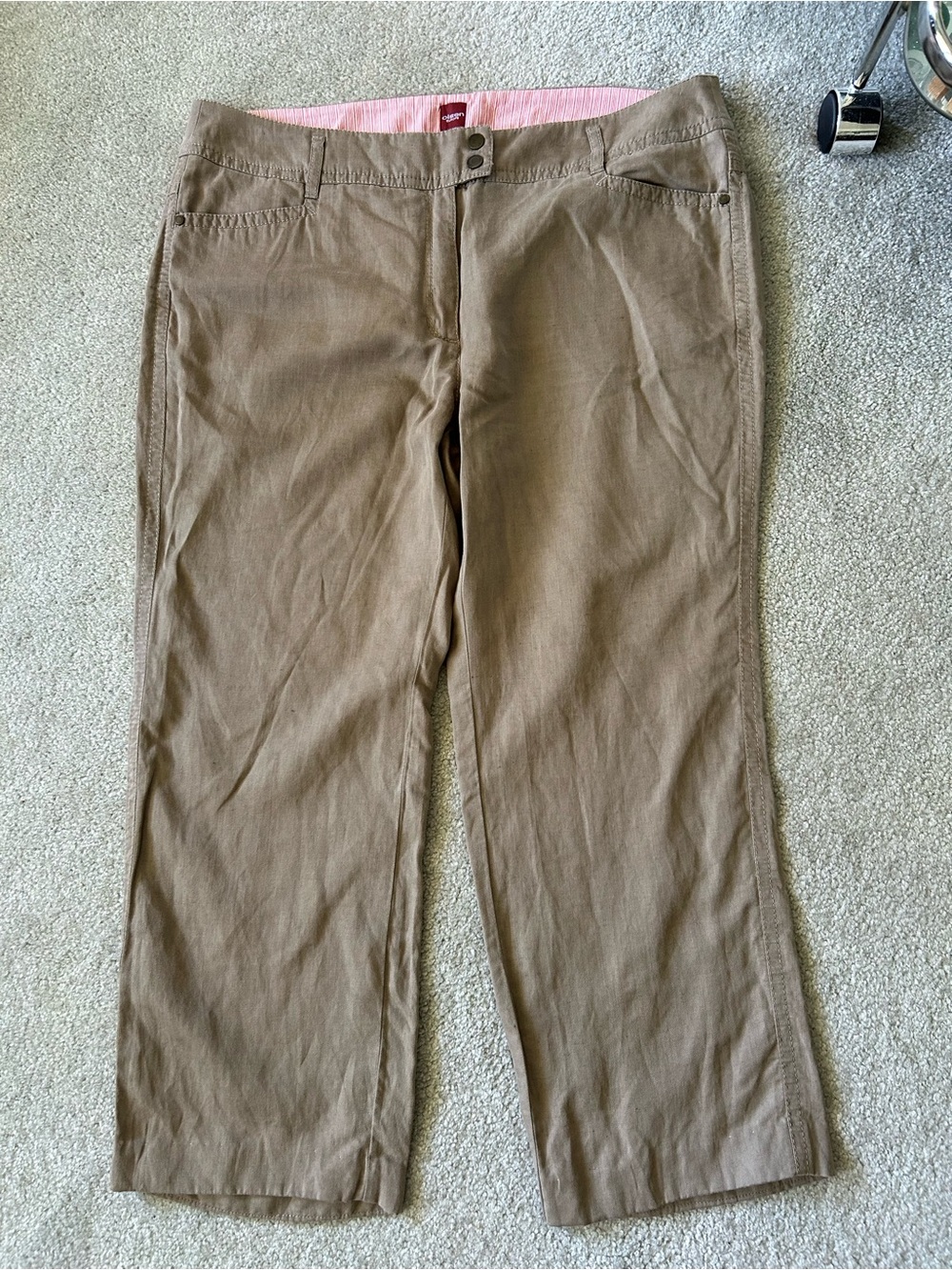 Olsen Europe Linen-blend pants, Mona style, size 14/XXL